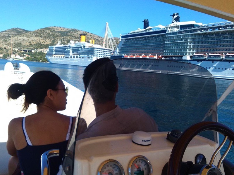 The Blue Cave Tours fleet docked at Gruž harbour