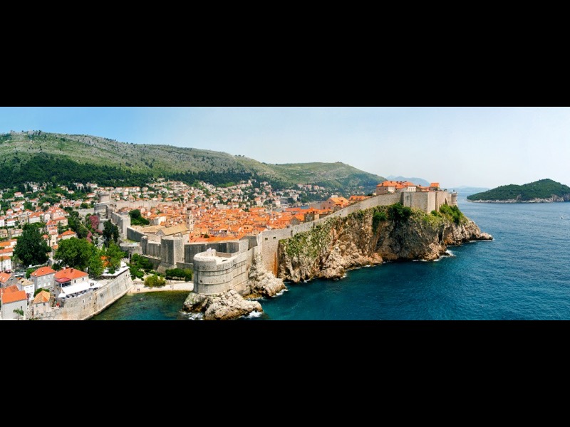 Lokrum Island seen from the Dubrovnik Old Town walls